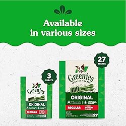 Greenies Original Regular Dental Dog Treats, 3