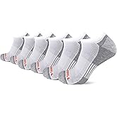 Merrell Recycled Cushion Low Cut Sock 6 Pair Pack, White, Medium