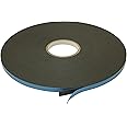 JVCC Window Glazing Tape [Double-Sided, Closed Cell] (DC-WGT-01): 1/2 in. x 75 ft. x 1/8 in. thick (Black)