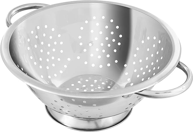 Passoire En Inox Fackelmann 18 Cm - Lavable Au Lave-vaisselle - Idéale Pour égoutter Pâtes, Légumes, Etc.