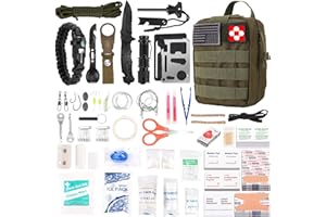 VERIFYGEAR 216 Pcs Survival First Aid Kits, Professional Survival Gear Equipment Tools First Aid Supplies kit for SOS Emergency Hiking Hunting Disaster Camping Adventures