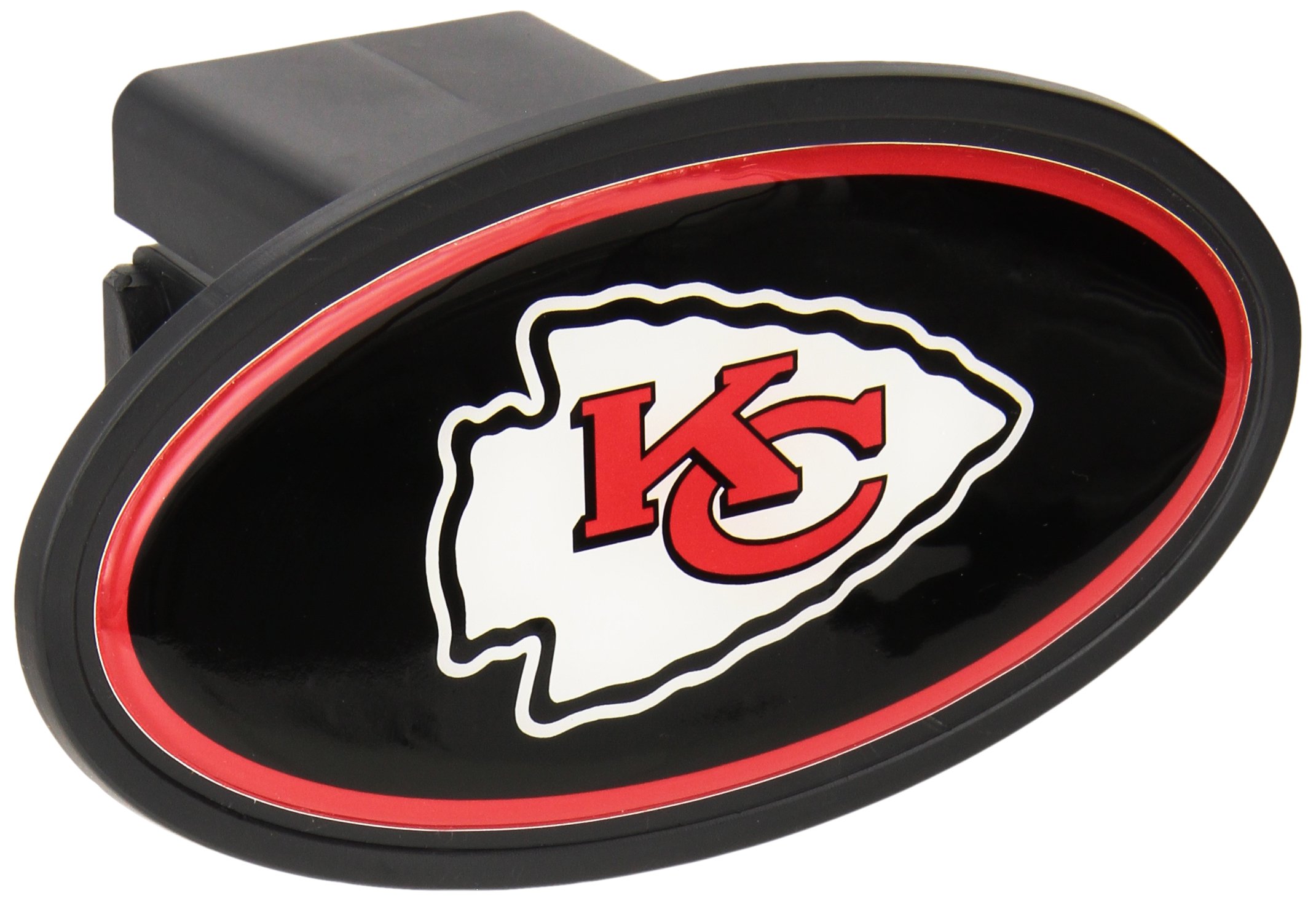 NFL Kansas City Chiefs Plastic Logo Hitch Cover, Class III