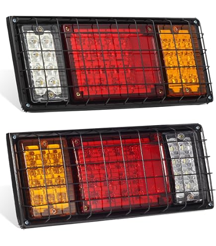 Bajato - Luces Traseras Combinadas Con Bombillas De 12 V, Adecuadas Para Tractores Massey Ferguson, JD, Case IH I David Brown