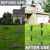 ONEVER Solar Mole Repellent 4 Pack Ultrasonic Pest Deterrent Waterproof view 5
