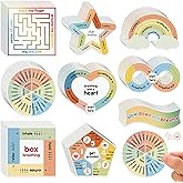 Libima 72 Pieces Anxiety Sensory Stickers Textured Stickers Fidget Mindfulness Sticker School Counselor Supplies Adult Sensor