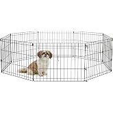 New World by MidWest 18-Inch Exercise Pen, No Door, 16 Sq Ft Play Area | for Indoor and Outdoor Use, No Door Design for Maximum Security, Easy to Set Up, Foldable Playpen