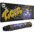 Womier Mouse Pad, Tiger Large Gaming Laptop Mouse Pad, 27.56 x 11.8 in Big Desk Pads, PC Keyboard Non-Slip Full Desk Mousepad, Stitched Edges Smooth Surface Table Mat