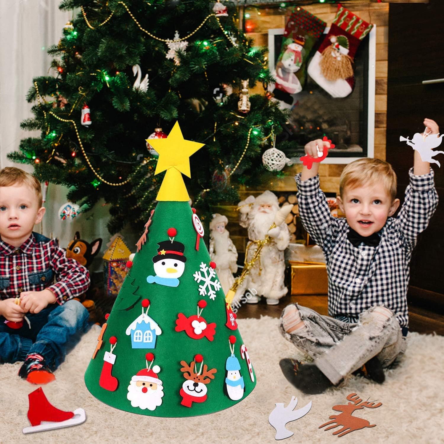 Amazon.de WOSTOO DIY Christmas Tree, 3D DIY Kinder