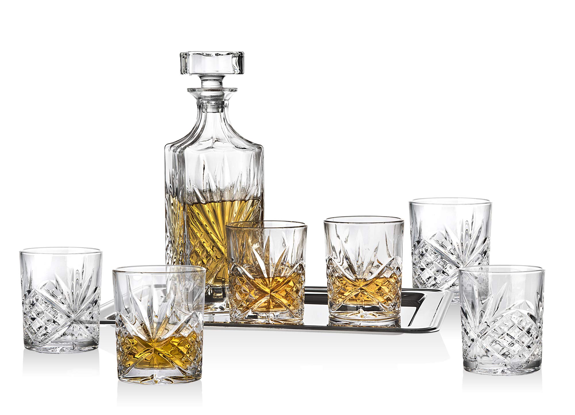 Buy Dublin Whiskey Bar Set Includes Whisky Decanter, 6 Old Fashioned