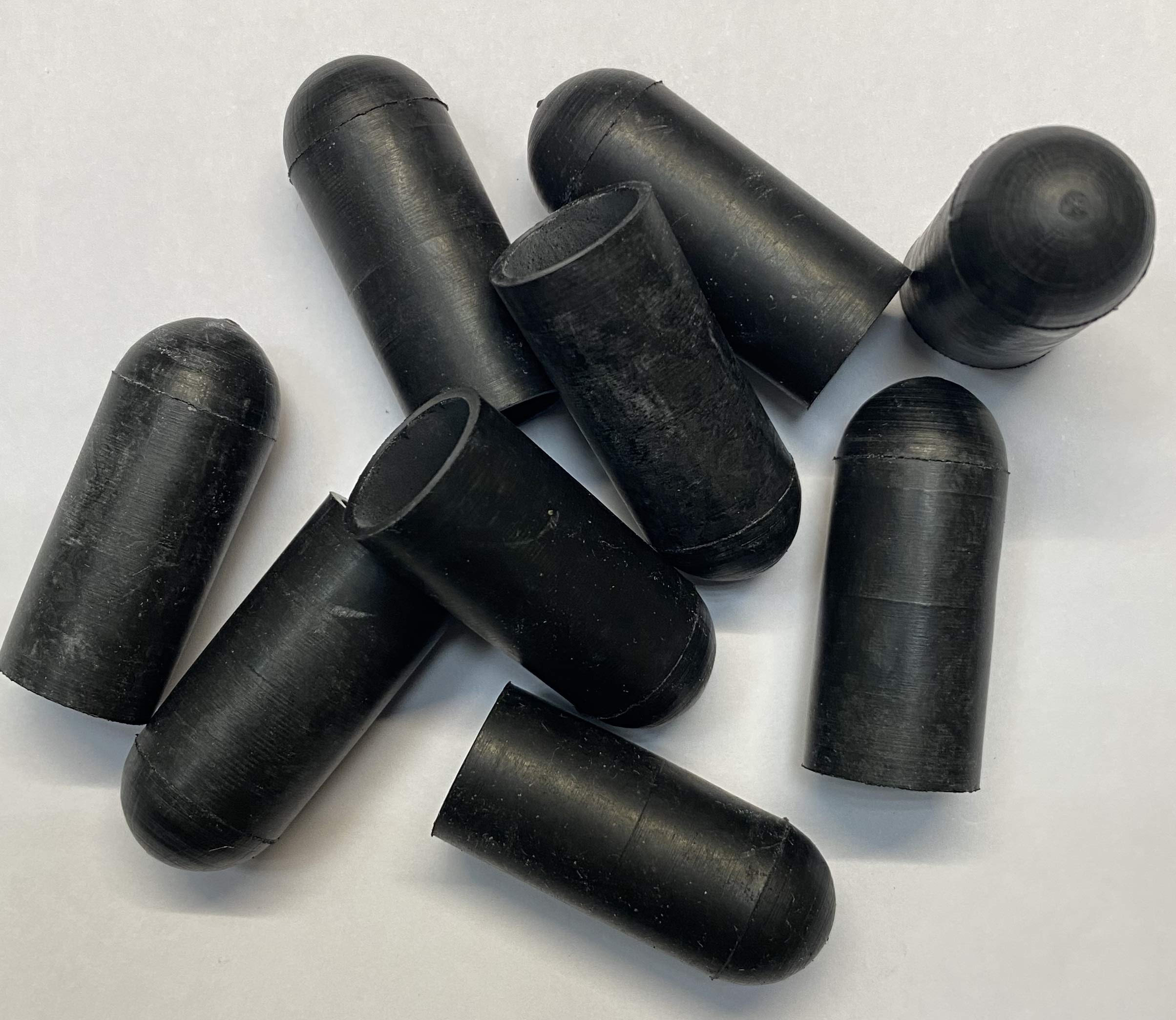 dexierp Protection Force Round Cap for 31/64" 12.5mm OD X26 mm Length (Pack of 50) Pipe Post Tube End Cover 1/2-13 UNC 1/2-20 UNF Screw Thread Protectors Elastic Rubber