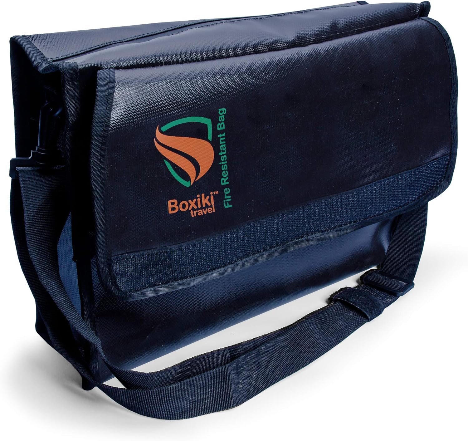 Boxiki Travel Fireproof Document Bag - Fire and Water Resistant Safe Storage Important Documents and Money Bag for Luggage, Passport, Cash, Jewelry (Large)