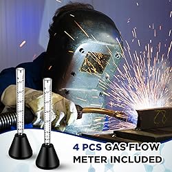 Saysurey 4 Pcs Gas Flow Meter Tester Argon Flow