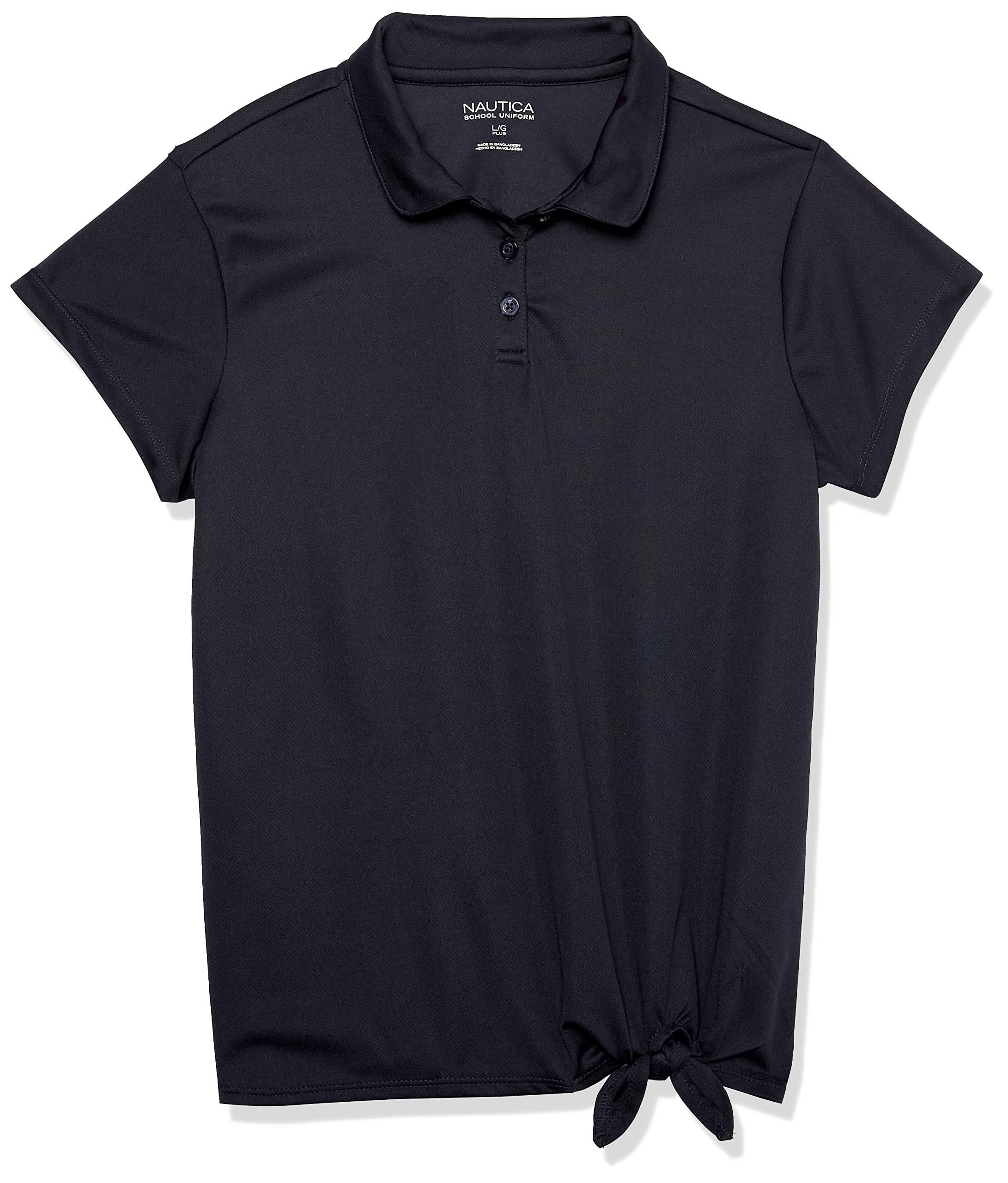 Nautica Girls' School Uniform Short Sleeve