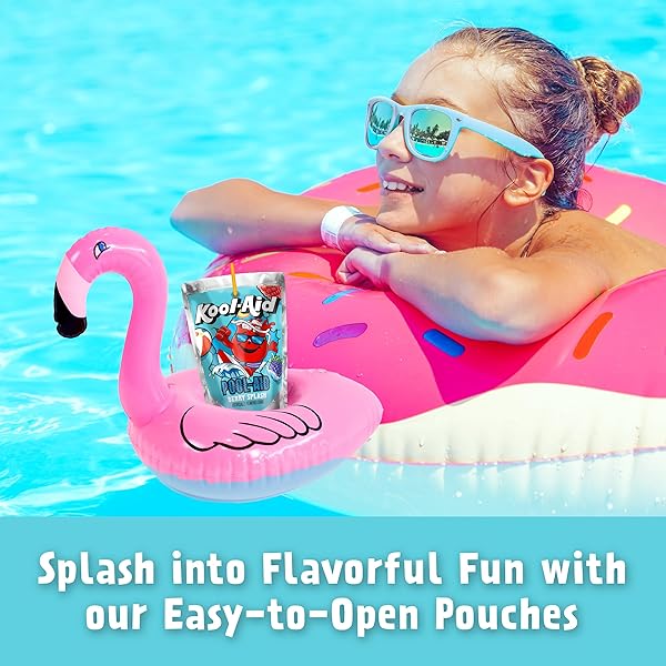 KOOL-AID POOL-AID BERRY SPLASH FLAVORED DRINK, 10 CT BOX, 6 OZ POUCHES