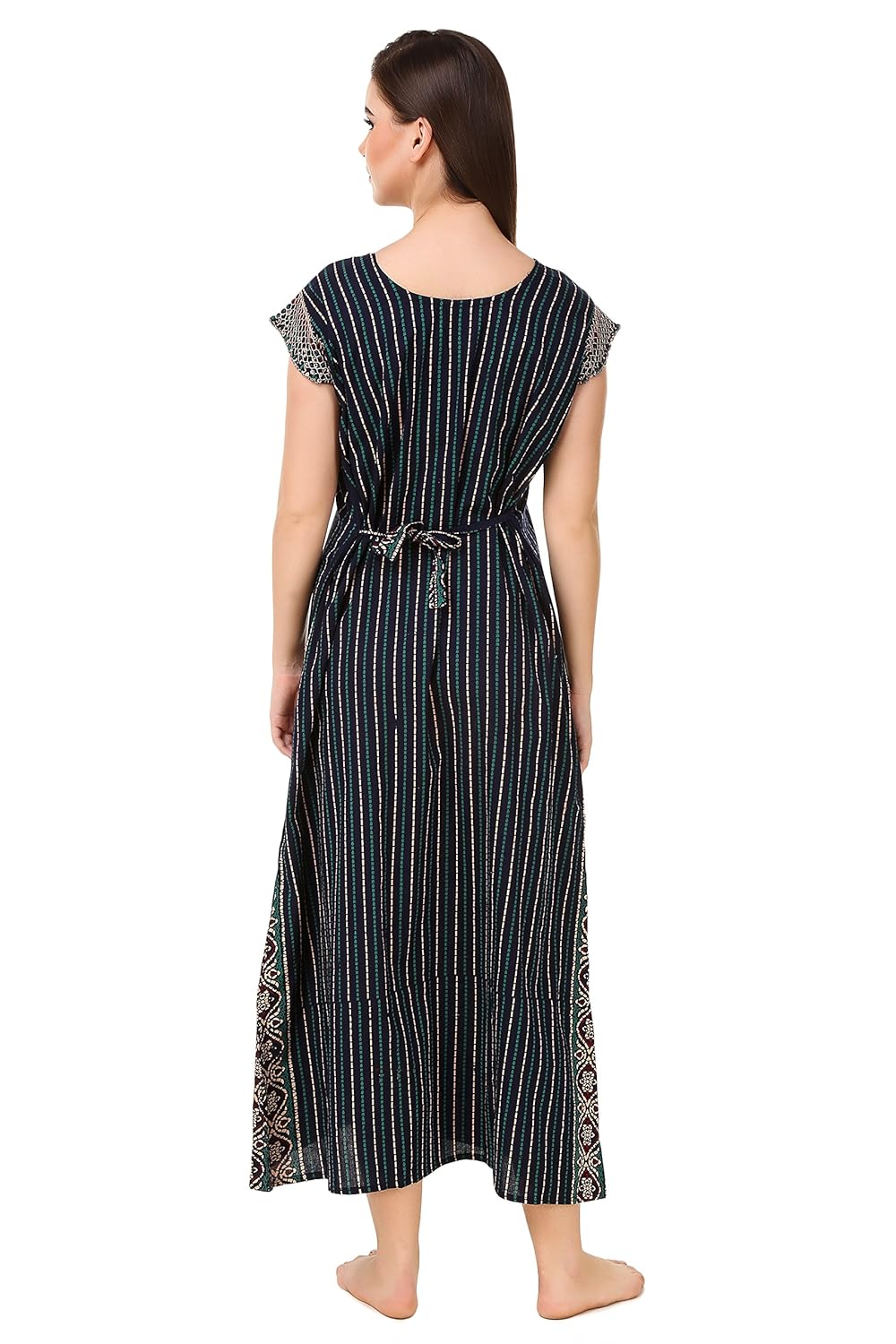 masha women's cotton printed nighty