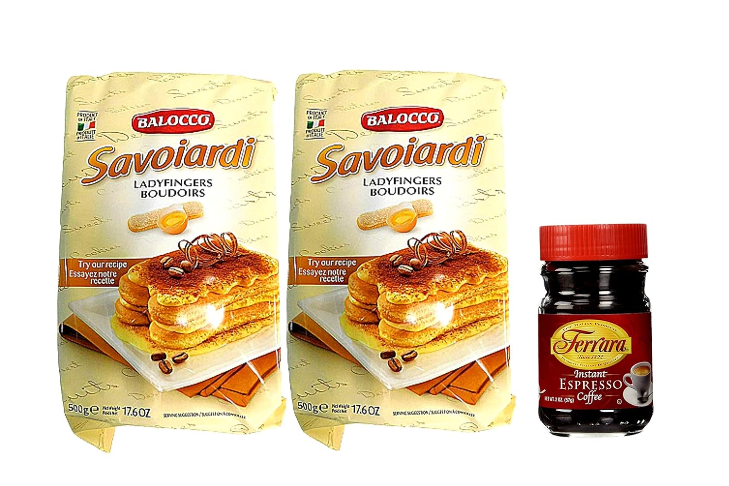 Balocco Savoiardi Italian Ladyfingers for Tiramisu 1.1 Pound (Pack of