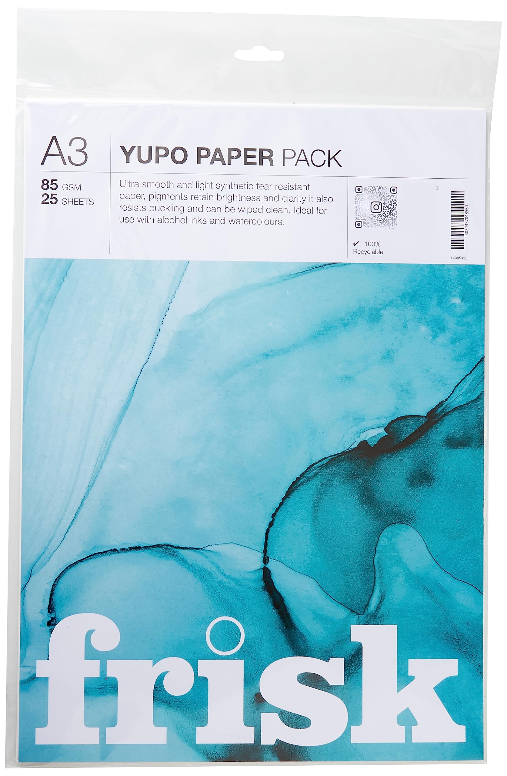 Frisk 14385325 Yupo Paper Pack A3, White