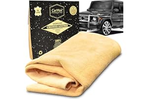 CarMax Professional 4.5 sq ft English Premium Natural Chamois - Clean Like a pro with Our Biggest and Best Chamois - Superb D