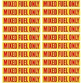 UanofCn 20 Pcs Mixed Fuel Only Stickers for Automotive Decals Fuel Cans Truck Labels Tractors Gas Caps Weatherproof Adhesive Decals Mixed Gas Decals 3.25 X 0.75 Inch 20 Labels