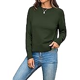 Totatuit Women Cute Cropped Sweater Mock Neck Long Sleeve Lightweight Knit Loose Pullover Sweaters 2025 Fall Trendy Outfits