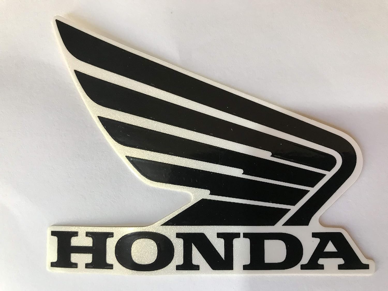 Honda Wings Fuel Tank Gas Tank Stickers Decals 2 X 80mm Black/Red