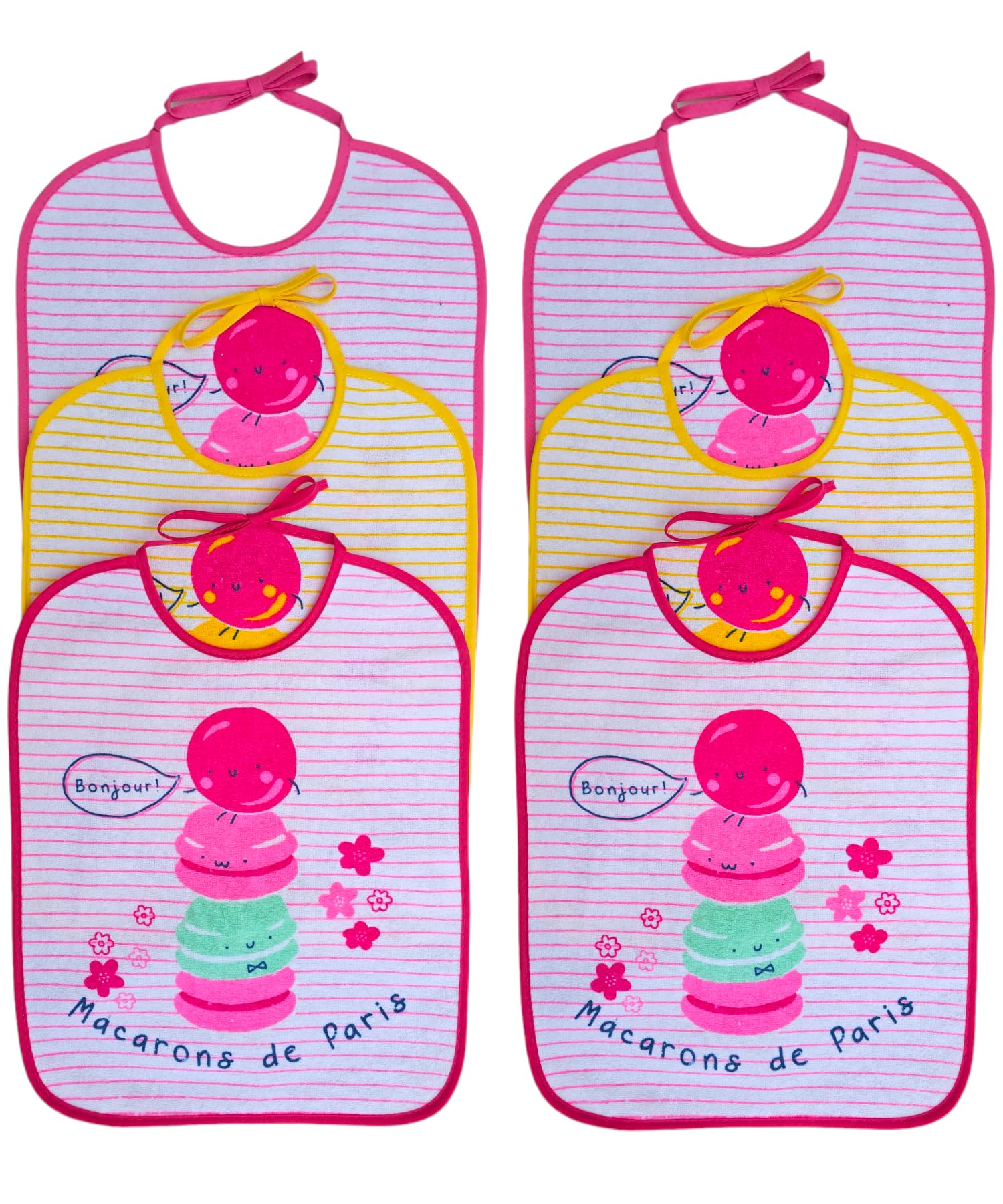 Ellepi Large Bibs Cotton Sponge Waterproof Retro PVC Jelly Months Mom Childbirth Hospital Gift Idea Birth Silicone Kit Breastfeeding Childhood Waxed Products, Girl Laces, One Size