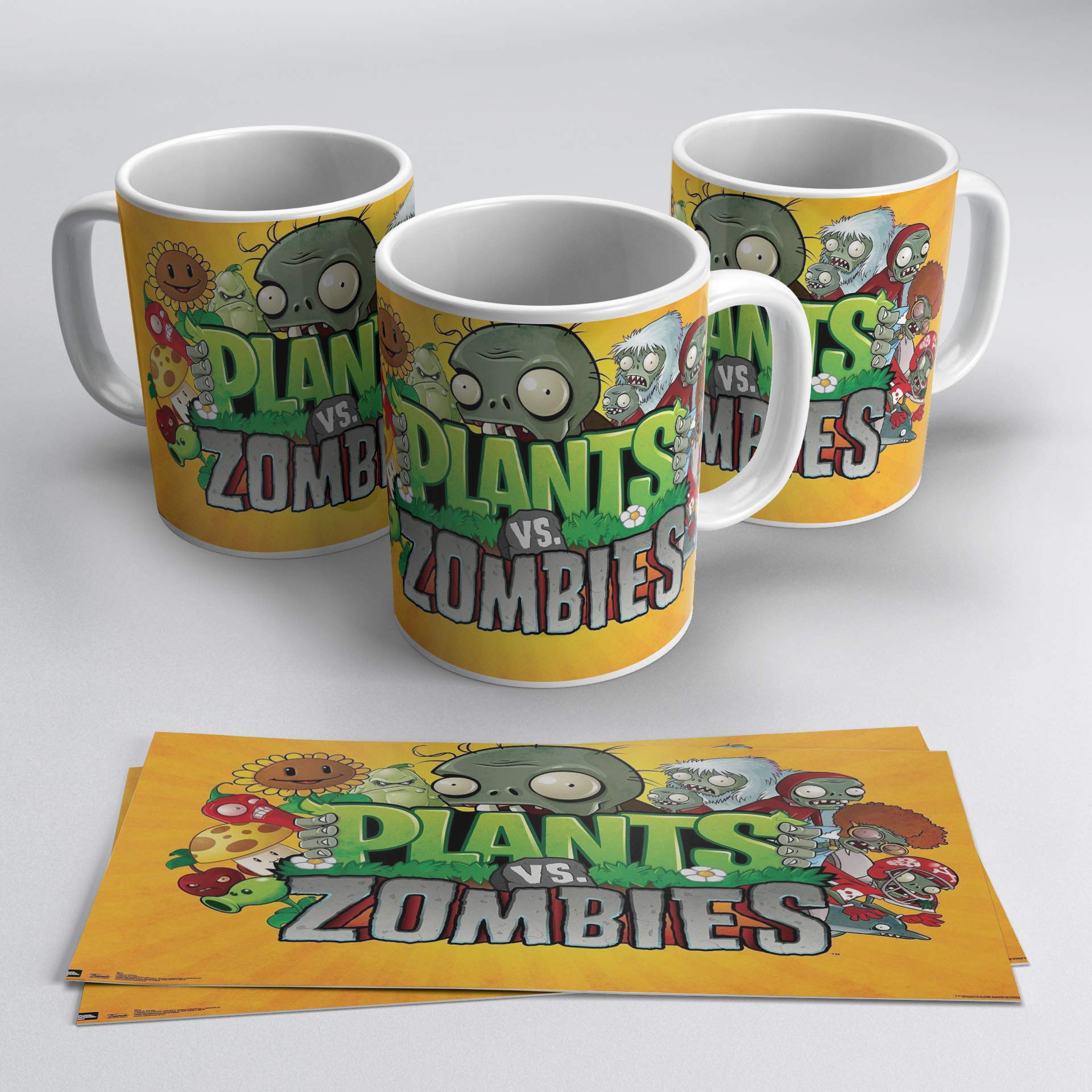 TusPersonalizables.com Plants vs Zombies Mug (Orange)