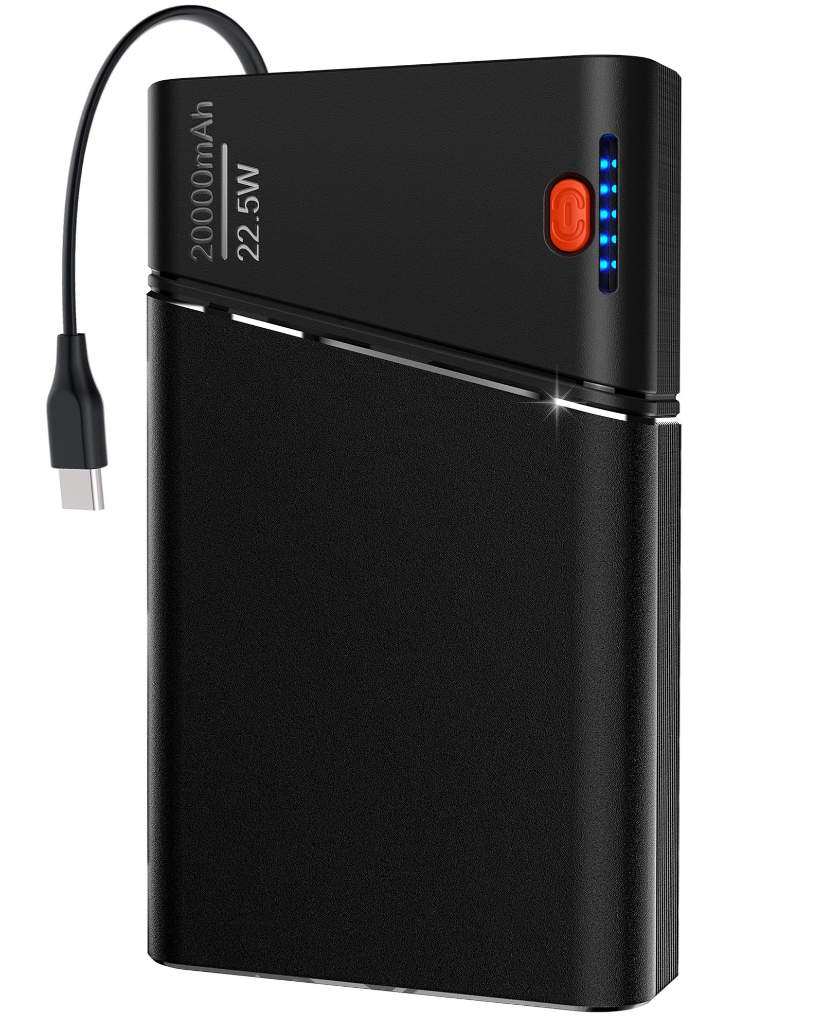 Portable Charger 20000mAh, 22.5W PD 3.0+QC 4.0 Super Fast Charging Power Bank, Cooler Aerospace Metal Case for iPhone 17 16 15 14, 13 Android, iPad, Samsung Google Tablet & More, Travel Essential