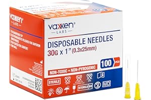 Vaxxen Labs Disposable 30G x 1" Luer Lock (Box of 100)