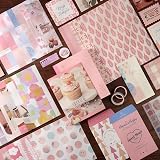 Draupnir Pink Cute Kawaii Scrapbook Kit 348pcs A6 Grid Notebook 256 pages view 3
