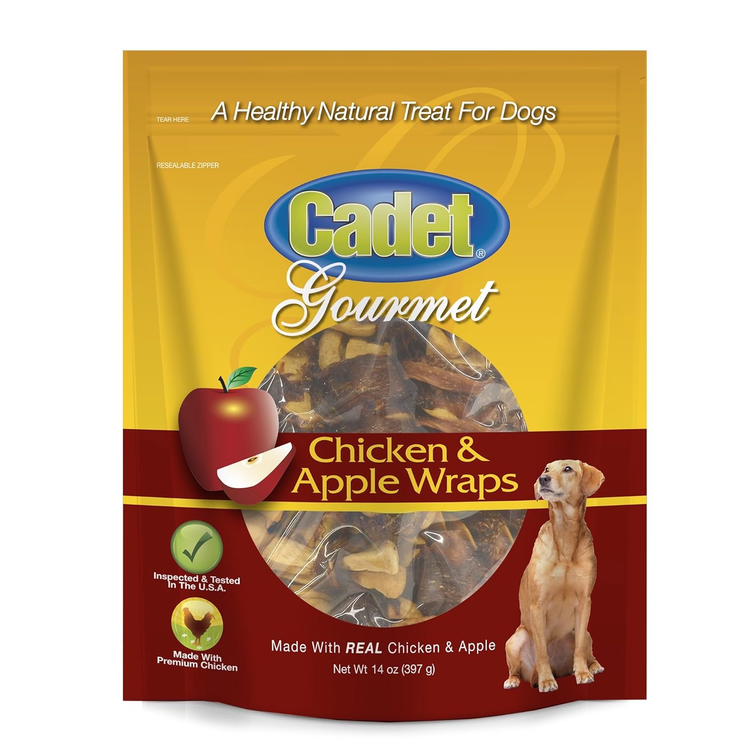 Cadet Chicken Apple Dog Chew Treats 14 oz. Dog Chew