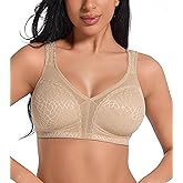 HACI Women's Minimizer Bra Full Coverage Everyday Wirefree Non Padded Plus Size for Large Bust Support Seamless