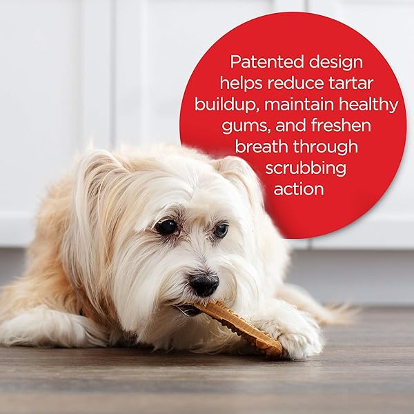 MILK-BONE ORIGINAL BRUSHING CHEWS, 18 MINI DAILY DENTAL DOG TREATS