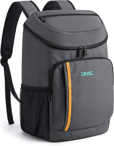TOURIT Cooler Backpack 30 Cans Insulated Leakproof Lightweight Large Capacity