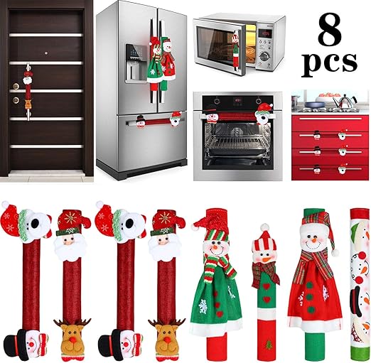 Amazon Com Boao 8 Pieces Christmas Refrigerator Door Handle