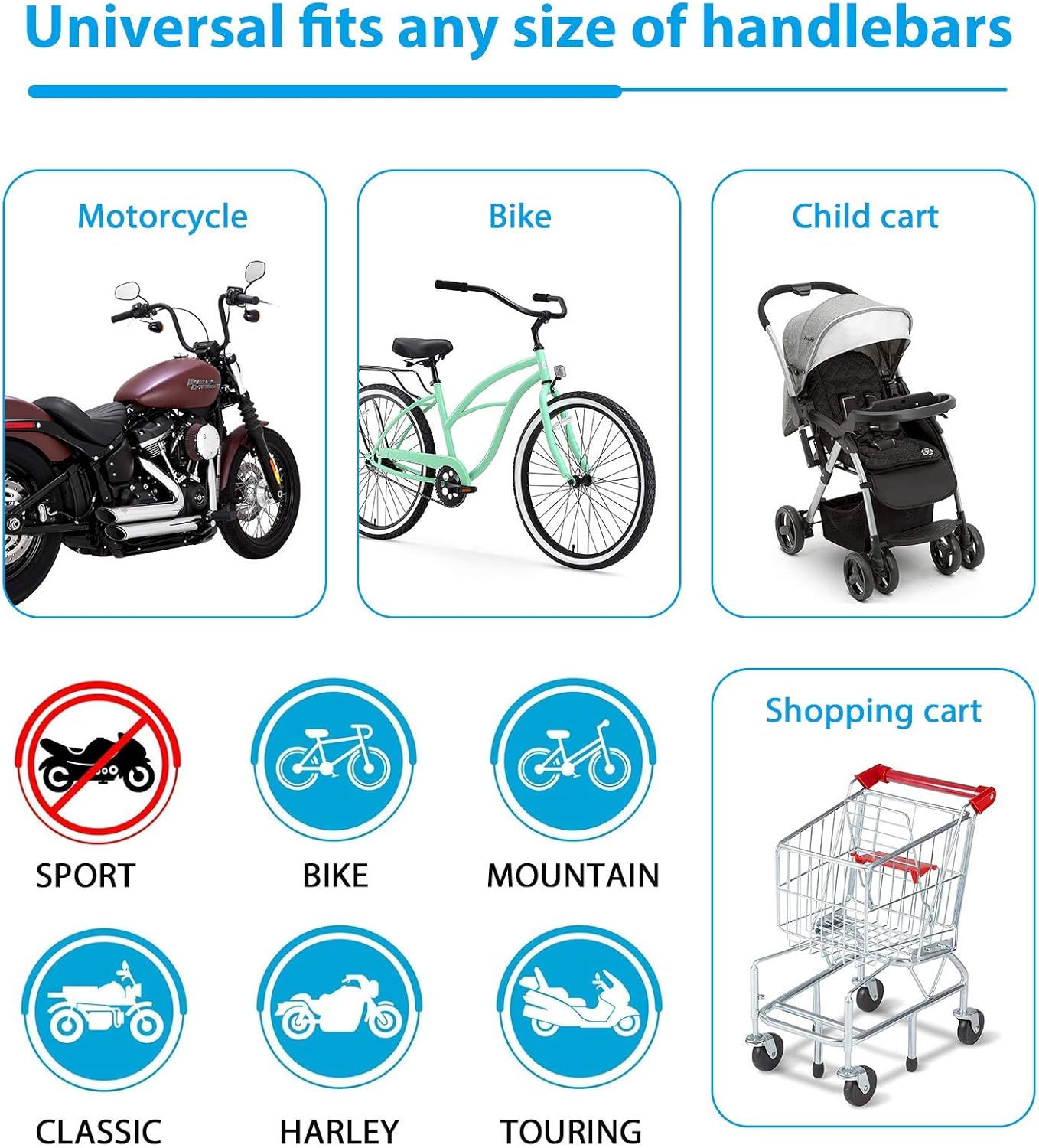Phone Holder for Bike 360° Rotation Motorcycle Phone Mount with Silicone Buckle Design Adjustable Handlebars Bicycle Phone Mount Universal for iPhone 12 11 Pro X 8 7 SE, Samsung S20, 4'' - 7'' Phones