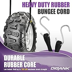 Bungee Cords with Hooks (20 Pack) Heavy Duty