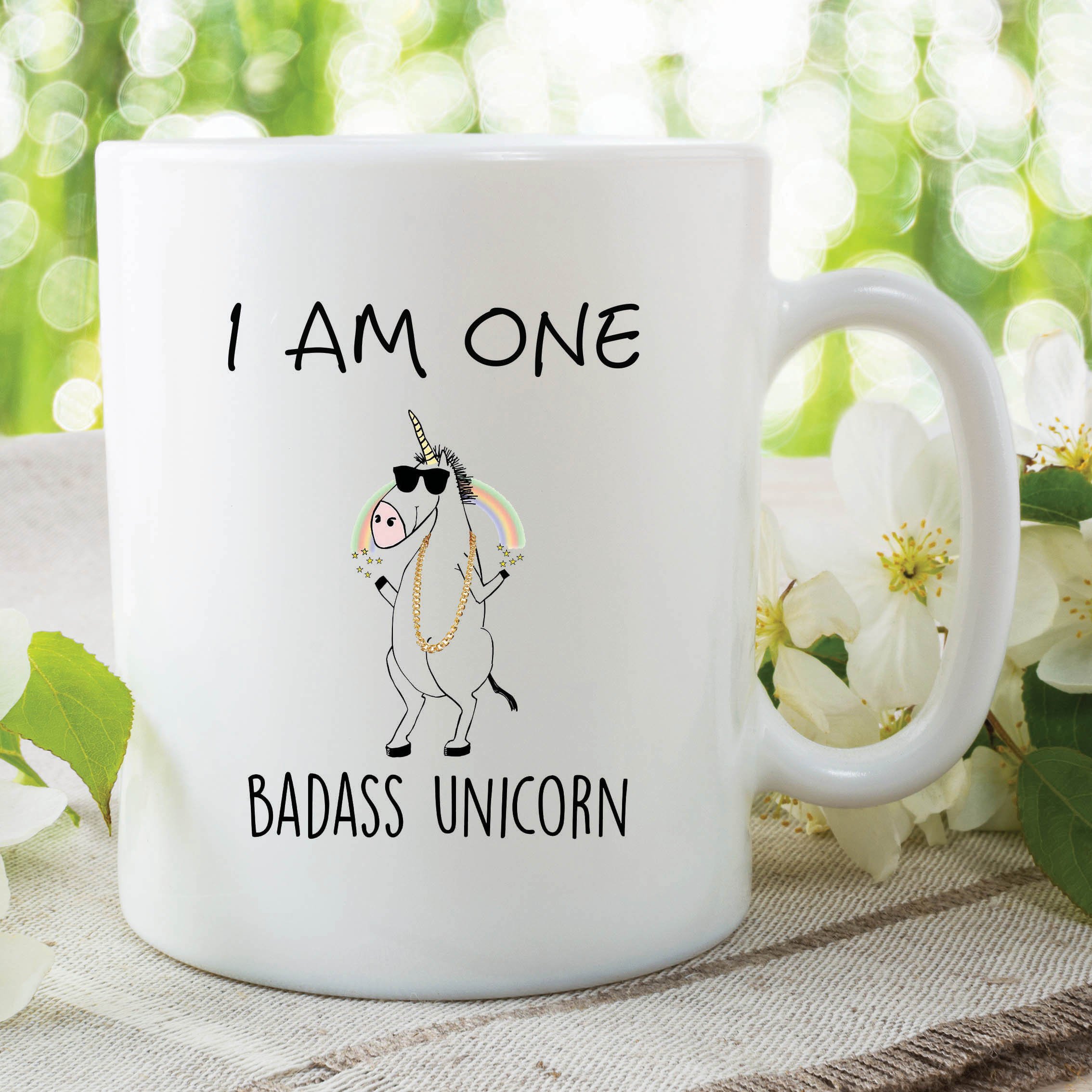 Humour Funny Novelty Mug Badass Unicorn Coffee Kitchen Cup Work Gift WSDMUG270