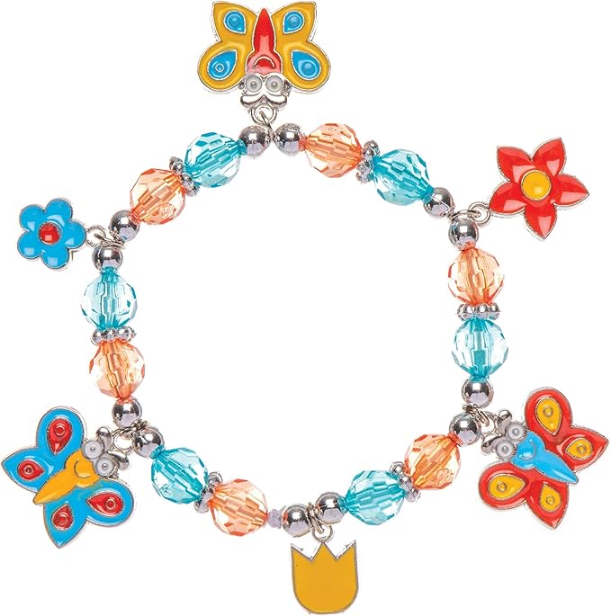 Pack de 24 Baker Ross Adornos Charms Navideños Crear Pulseras y