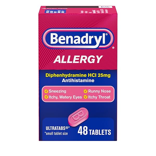 BENADRYL ULTRATABS ALLERGY RELIEF MEDICINE, 25 MG DIPHENHYDRAMINE...