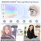 Madison Avenue Blue Light Blocking Glasses Anti Eyestrain UV Glare Women view 3