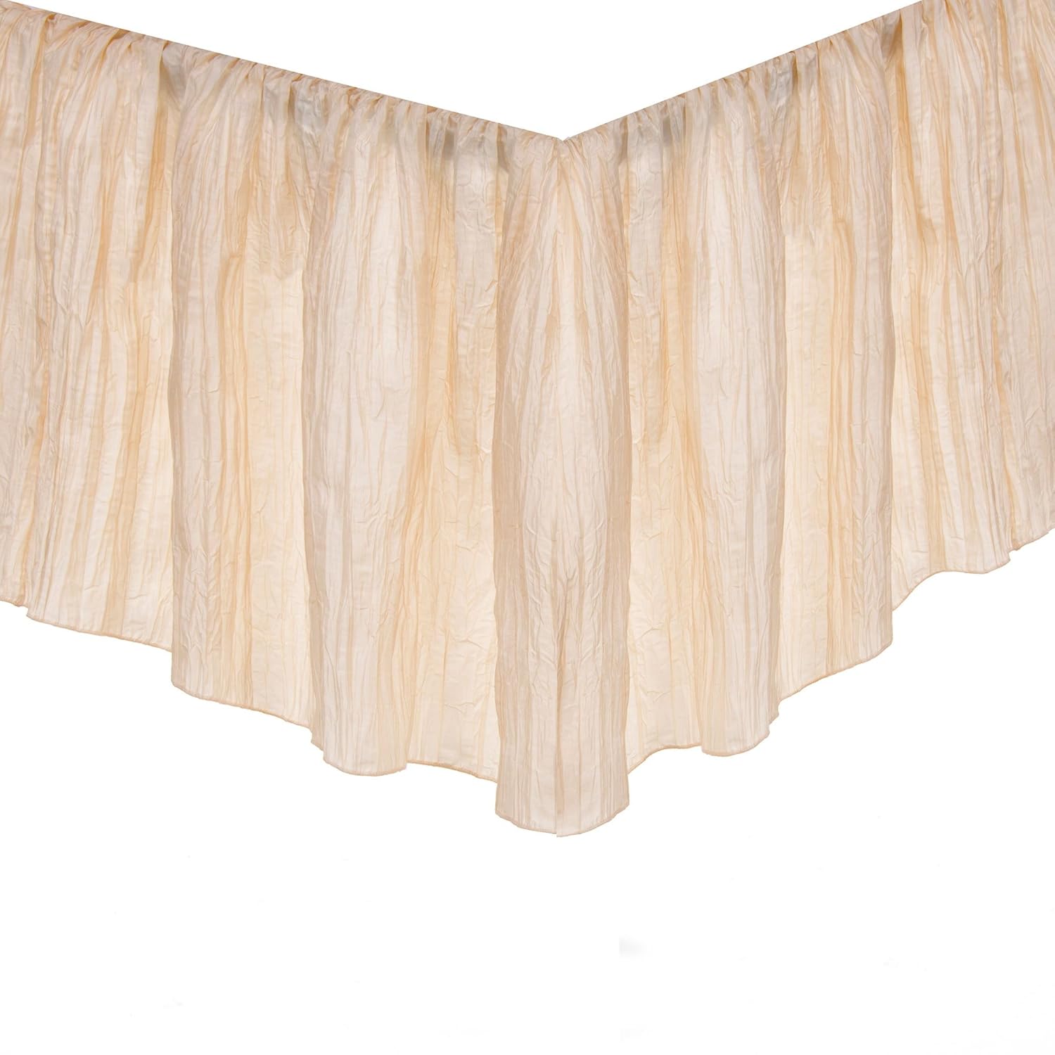 ivory crib skirt