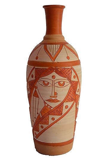 Buy Indus Art Circle Flower Vase Terracotta Vase Table Top Vase