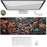 VANZEV Dinosaur Gaming Mouse Pad, Mouse Pad, Desk Mat, Non-Slip Rubber Base MousePads for Computers Laptop Office School Home Accessories Decor Gifts 31.5" x 11.8"
