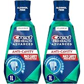 Pro-Health Advanced Maximum Cavity Protection Mouthwash - Alcohol-Free -Mild Mint - 2x1L