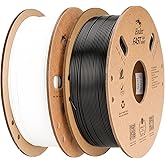Creality High Speed PLA Filament 1.75mm Bundle 2Kg, 3D Printer Filament for 300mm/s Printing, Rapid PLA Filament No-Tangling, Dimensional Accuracy +/- 0.02mm for Most FDM 3D Printers (Black & White)