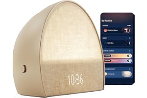 Hatch Restore 2 Sunrise Alarm Clock, Sound Machine, Smart Light (Latte) ー Your Smart Sleep Clock, White Noise, Customizable Sleep Routines for Adults, Unwind Gently, Dimmable Clock, Wake Up Energized