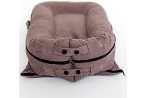 SA ACCESSORIES Lounger Cover by Sofia Amber – Cover ONLY for DockAToT and Sleepyhead Deluxe + Docks - Baby nest Sleep Pod Replacement Extra Cover - Cocoa