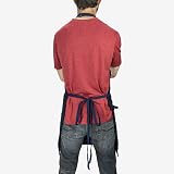 Chef Pomodoro Navy Blue Cotton Chef Apron Men Women Pockets Adjustable Neck view 9