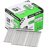 meite 16 Gauge Finish Nails 2-1/2 Inch Galvanized Straight Finishing Nails for Finish Nailer on Woodworking, Upholstery and Framing Projects, 1 Box/2,500PCS